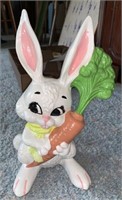 Vintage HP Ceramic Bunny Rabbit w/Carrot Figure