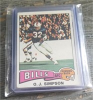 O.J. Simpson 1970's Topps Football Card
