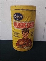 Vintage Kroger quick oats container