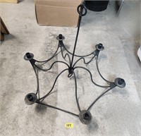 Awesome Lg Wrought Iron Candelabra Chandelier