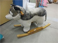 ROCKER kids @31x13x26 plush timber wolf