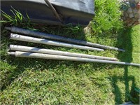 4 - concrete screed extension poles, diff lengths