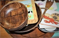 9 pc Salad Bowl Set & Trivets