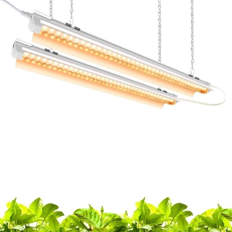 Monios-L T8 LED Grow Light 2FT, 48W(2×24W) High