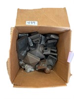 Box of Metal Fence Post tops