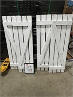 (4) 14" x 48" Painted Shutters