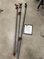 (3) 4ft Bar Clamps