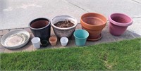 Lot Of Clay & Plastic Pots For Your Plants!