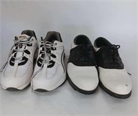 Lot Of 2 Pairs Men's Footjoy Golf Shoes 12m