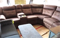 Large Microfiber Sectional Sofa, UNUSED, NEW