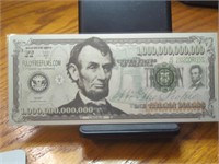 Abe Lincoln novelty banknote