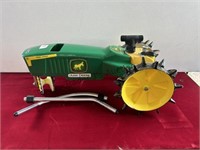 Cast Iron John Deere Tractor Traveling Sprinkler