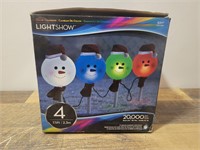 NIB 4 Color Changing Snowman