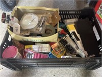 Plastic Crate & Contents