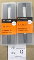 2 Moleskine Click Pencils