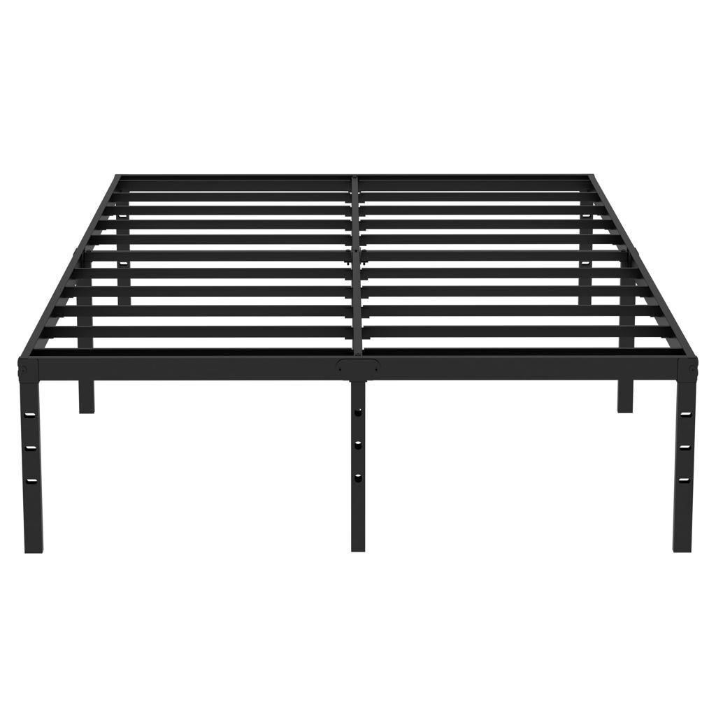 Queen Bed Frame Metal Platform 18 Inch High Bed