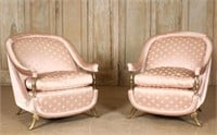 Pair of Italian Mid Century Modern Club Chairs