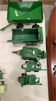 Five pieces toy farm equipment - 2 by Ertl, one