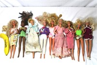 9 Mattel International Barbie Dolls 1960s - 2