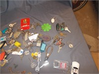 Assorted Keys and Key Chains.