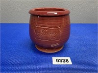 Ceramic Keeper with Lid  Burgundy