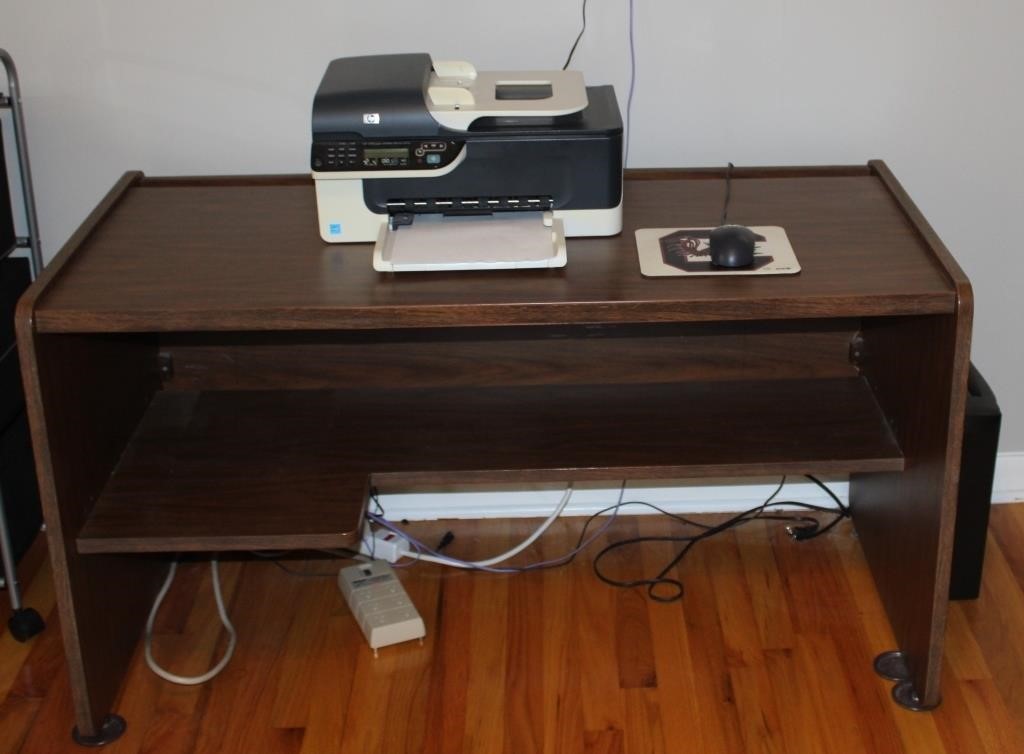 Computer Desk and Printer