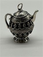 Sterling Silver Fine Figural Teapot Pendant