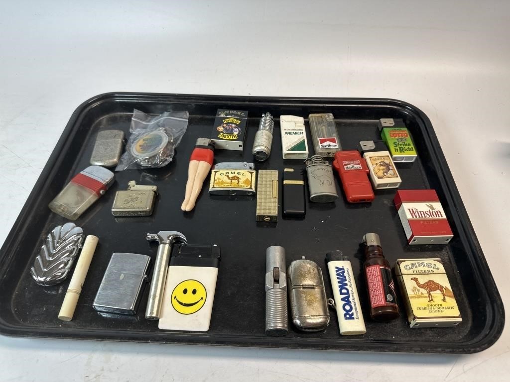 Several Assorted Lighters (Tray Not Included)
