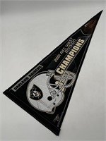 VTG Oakland Raiders 2001 AFC Champion Pennant