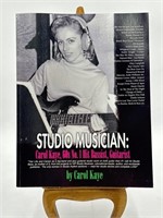 Autographed Carol Kaye Autobiography