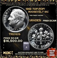 Proof ***Auction Highlight*** 1956 Roosevelt Dime