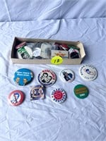 Box of Political Buttons