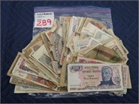 LOT, ASSORTED FOREIGN CURRENCY