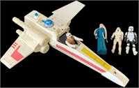 Star Wars X-Wing Fighter & Action Figures