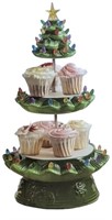 NEW Mr. Christmas Tiered Cupcake Stand