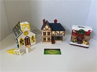 Assorted Hand Painted Christmas Buildings and