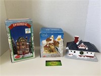 Hand Painted Christmas Buildings