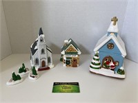 Christmas Hand Painted Buildings