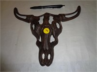 CAST IRON BULL SKULL