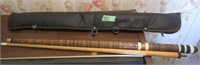 Pool cue with case