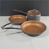 Gotham Steel Copper Coated Cookware Set-