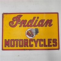 Indian Motorcycles Metal Sign