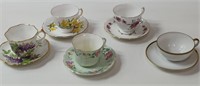 ASSORTED CUPS & SAUCERS