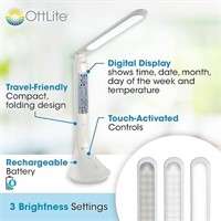 OttLite Travel LED Task Lamp with ClearSun LED Tec