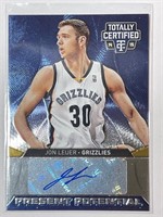 JON LEUER TOTALLY CERTIFIED AUTOGRAPH /99