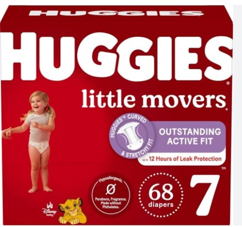 Huggies Little Movers Sz 7 68 Count