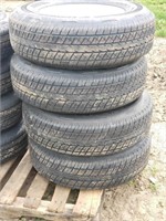 New ST225/75-15 Trailer Tires & Rims-Times 4
