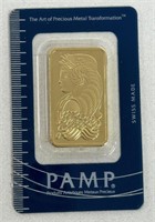 1oz GOLD PAMP SUISSE BAR