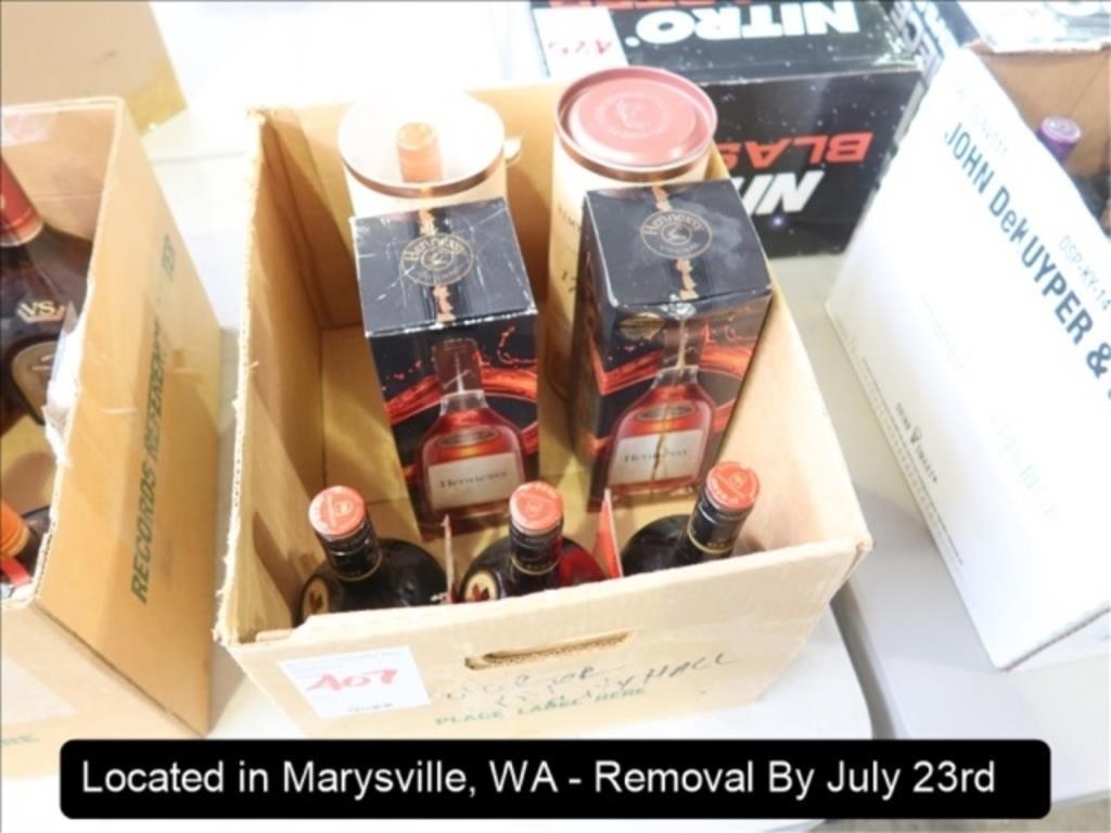 LOT, ASSORTED LIQUOR TO INCLUDE: (2) REMY MARTIN