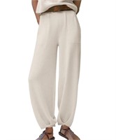 (L - beige) Yeokou Women's pants Sweater Sets Cap